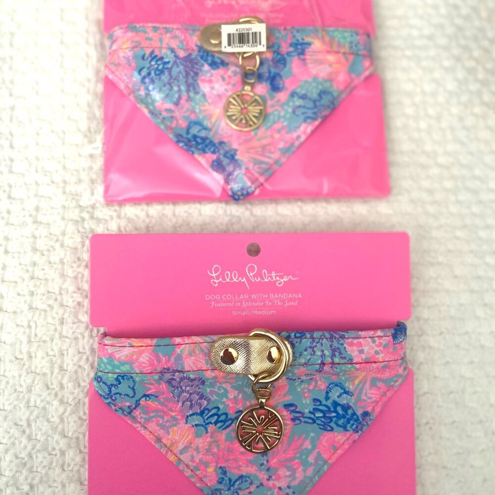 Dog Collars with Bandanas by Lilly Pulitzer SOLD